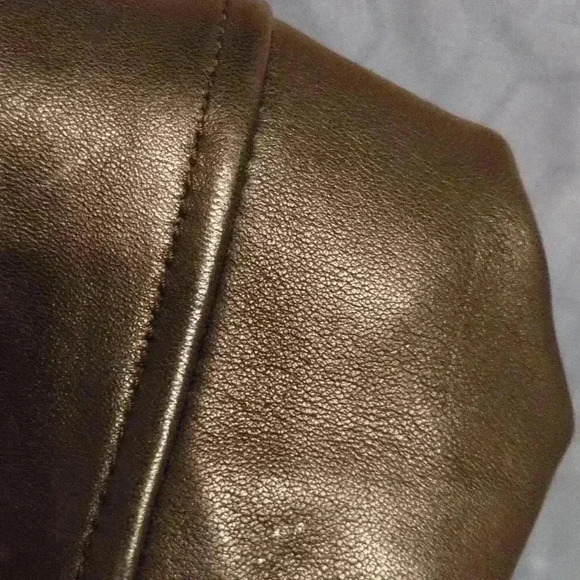 Button Front Lamb Jacket With Zipper Detail Pockets sz M - Picture 11 of 13